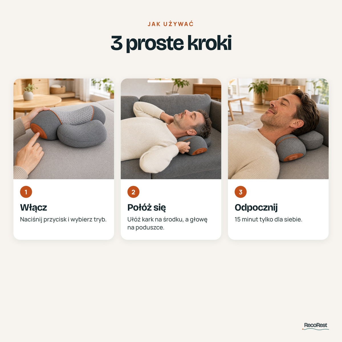 Jak używać masażera szyi – 3 proste kroki
