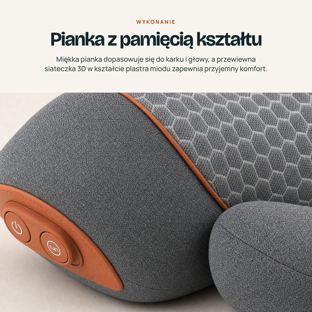 Pianka z pamięcią kształtu i przewiewna siateczka 3D